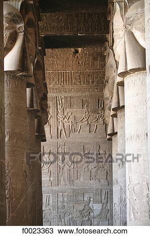 Egypt, Dendera, Dendera Temple, sculpted wall View Large Photo Image Stock Image - Egypt, Dendera, Dendera Temple, sculpted wall . Fotosearch