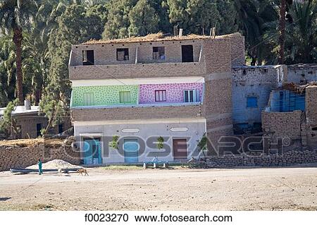 Egypt, Dendera, habitations View Large Photo Image Stock Image - Egypt, Dendera, habitations. Fotosearch