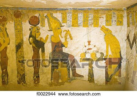 Egypt, Libyan desert, Bahariya Oasis, Bannentiu tomb, frescoes View Large Photo Image Picture - Egypt, Libyan desert, Bahariya Oasis, Bannentiu tomb, frescoes. Fotosearch