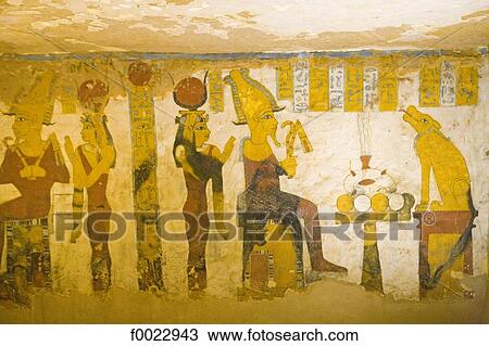 Egypt, Libyan desert, Bahariya Oasis, Bannentiu tomb, frescoes View Large Photo Image Stock Image - Egypt, Libyan desert, Bahariya Oasis, Bannentiu tomb, frescoes. Fotosearch