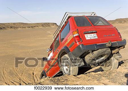 Egypt, Libyan desert, Bahariya Oasis, the black desert, 4x4 View Large Photo Image Stock Photo - Egypt, Libyan desert, Bahariya Oasis, the black desert, 4x4. Fotosearch