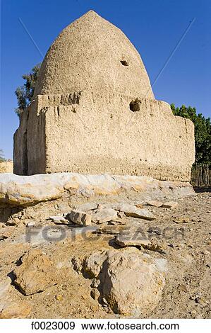 Egypt, Libyan desert, Bahariya Oasis, ancient marabout tomb View Large Photo Image Stock Photo - Egypt, Libyan desert, Bahariya Oasis, ancient marabout tomb. Fotosearch