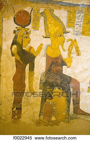 Egypt, Libyan desert, Bahariya Oasis, Bannentiu tomb, frescoes View Large Photo Image Stock Photography - Egypt, Libyan desert, Bahariya Oasis, Bannentiu tomb, frescoes. Fotosearch