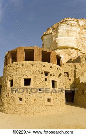 Egypt, Libyan desert, Siwa Oasis, traditional architecture hotel View Large Photo Image Picture - Egypt, Libyan desert, Siwa Oasis, traditional architecture hotel. Fotosearch