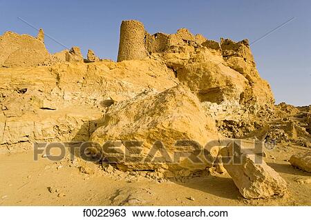 Egypt, Libyan desert, Siwa Oasis, ruins of an old village View Large Photo Image Stock Image - Egypt, Libyan desert, Siwa Oasis, ruins of an old village. Fotosearch