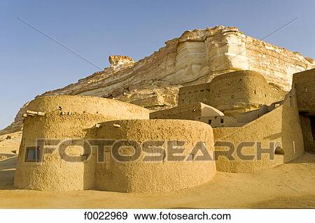 Egypt, Libyan desert, Siwa Oasis, traditional architecture hotel View Large Photo Image Stock Photo - Egypt, Libyan desert, Siwa Oasis, traditional architecture hotel. Fotosearch