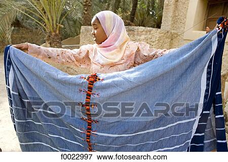 Stock Photo - Egypt, Libyan desert, Siwa Oasis, traditional embroidery. Fotosearch