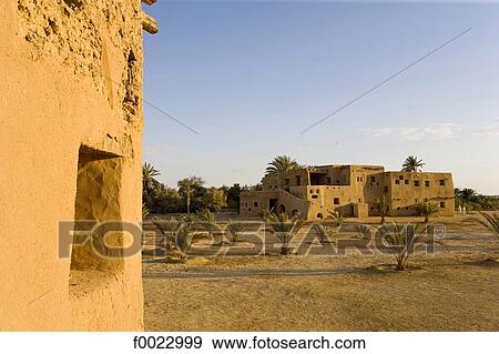 Egypt, Libyan desert, Siwa Oasis, traditional architecture hotel View Large Photo Image Stock Photo - Egypt, Libyan desert, Siwa Oasis, traditional architecture hotel. Fotosearch