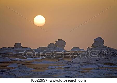 Egypt, Libyan desert, the white desert, sunset View Large Photo Image Stock Photo - Egypt, Libyan desert, the white desert, sunset. Fotosearch
