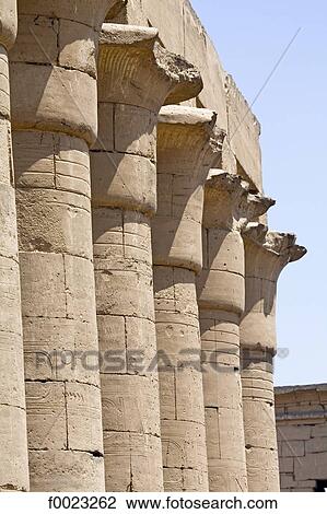 Egypt, Luxor, Luxor Temple, columns View Large Photo Image Stock Image - Egypt, Luxor, Luxor Temple, columns. Fotosearch