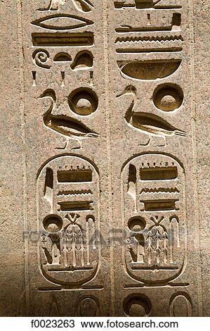 Egypt, Luxor, Luxor Temple, hieroglyphs View Large Photo Image Stock Image - Egypt, Luxor, Luxor Temple, hieroglyphs. Fotosearch
