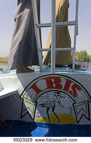 Egypt, near Luxor, aboard a felucca, painting  View Large Photo Image Stock Photo - Egypt, near Luxor, aboard a felucca, painting . Fotosearch