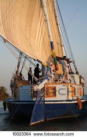 Egypt, near Luxor, cruise felucca View Large Photo Image Picture - Egypt, near Luxor, cruise felucca . Fotosearch
