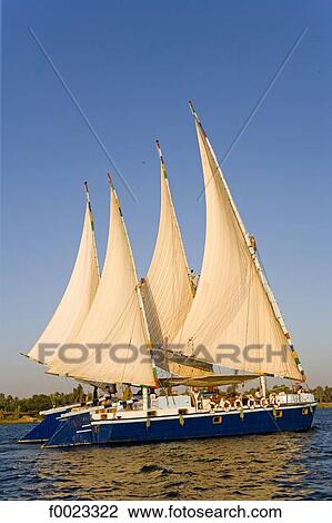 Egypt, near Luxor, cruise feluccas View Large Photo Image Stock Image - Egypt, near Luxor, cruise feluccas . Fotosearch