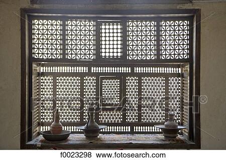 Egypt, Old Cairo, al-Suhaymi House, mashrabiya View Large Photo Image Stock Photo - Egypt, Old Cairo, al-Suhaymi House, mashrabiya. Fotosearch