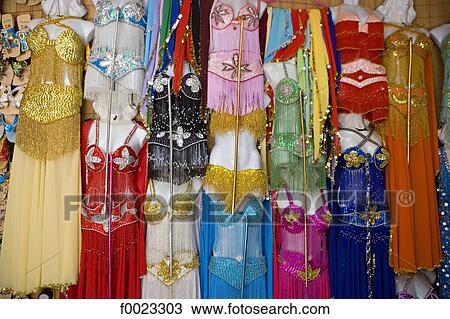 Egypt, Old Cairo, Khan El Khalili souk, belly dance dresses View Large Photo Image Stock Image - Egypt, Old Cairo, Khan El Khalili souk, belly dance dresses. Fotosearch