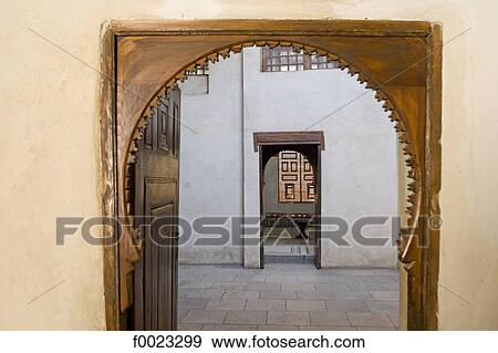 Egypte Le Vieux Caire Palais Turc Al Darb El Asfar Interieur Stock Photo F Fotosearch