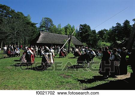 Stock Image - Estonia, Tallinn, Rocca al Mare, Estonian Open-air Museum. Fotosearch