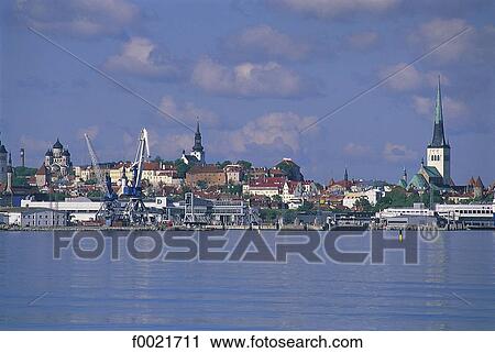 Estonia, Tallinn, the port View Large Photo Image Stock Image - Estonia, Tallinn, the port. Fotosearch