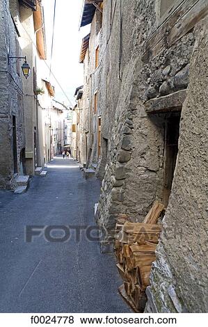 France, Alps, Guillestre, lane View Large Photo Image Stock Photo - France, Alps, Guillestre, lane. Fotosearch