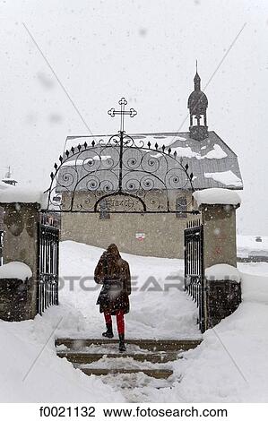 France, Alps, Megeve, baroque church under snow View Large Photo Image Stock Image - France, Alps, Megeve, baroque church under snow. Fotosearch