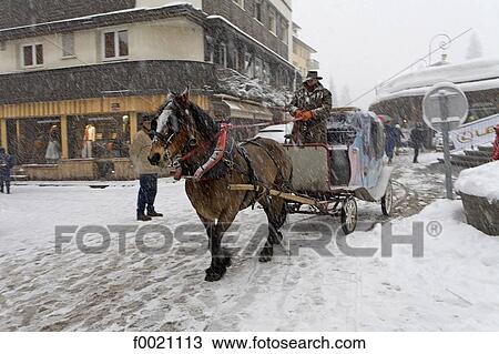France, Alps, Megeve, barouche View Large Photo Image Stock Image - France, Alps, Megeve, barouche. Fotosearch