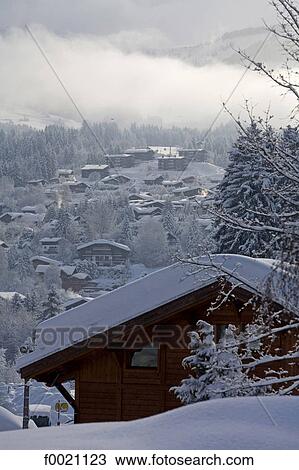 France, Alps, Megeve, chalet under snow View Large Photo Image Stock Image - France, Alps, Megeve, chalet under snow. Fotosearch