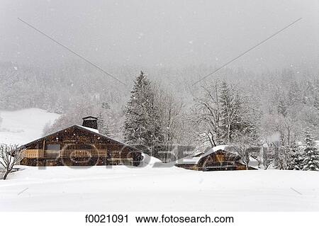 France, Alps, Megeve, chalets under snow View Large Photo Image Stock Image - France, Alps, Megeve, chalets under snow. Fotosearch
