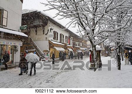 France, Alps, Megeve, dowtown View Large Photo Image Stock Image - France, Alps, Megeve, dowtown. Fotosearch