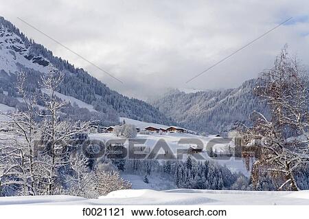 France, Alps, Megeve, mountain landscape in winter View Large Photo Image Stock Image - France, Alps, Megeve, mountain landscape in winter. Fotosearch
