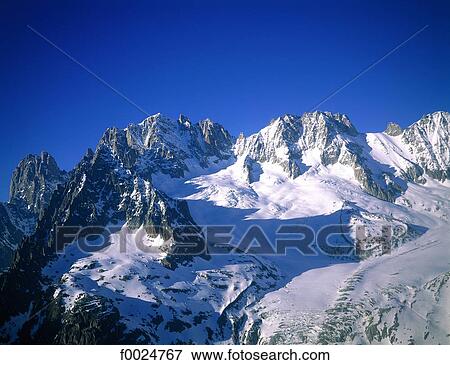 France, Alps, Mont-Blanc and glacier View Large Photo Image Stock Photo - France, Alps, Mont-Blanc and glacier. Fotosearch