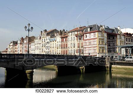 France, Aquitaine, Bayonne, Vieux Bayonne district, bridge View Large Photo Image Stock Photo - France, Aquitaine, Bayonne, Vieux Bayonne district, bridge. Fotosearch