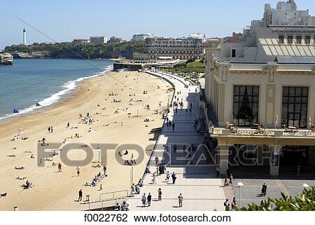France, Aquitaine, Biarritz, casino and beach View Large Photo Image Stock Image - France, Aquitaine, Biarritz, casino and beach. Fotosearch