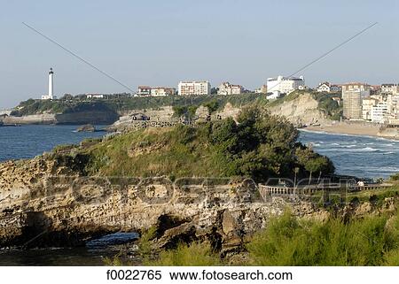 France, Aquitaine, Biarritz, coastal landscape View Large Photo Image Stock Photography - France, Aquitaine, Biarritz, coastal landscape. Fotosearch