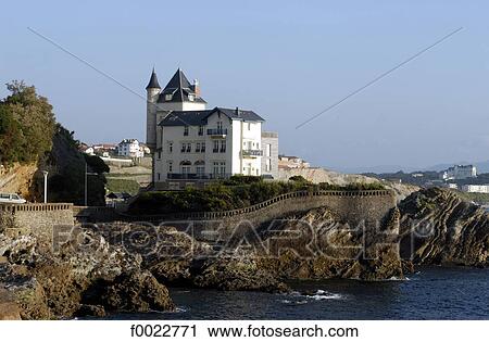 France, Aquitaine, Biarritz, hotel View Large Photo Image Stock Image - France, Aquitaine, Biarritz, hotel. Fotosearch