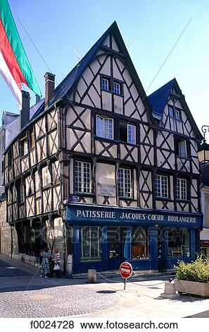 France, Berry, Bourges, medieval house View Large Photo Image Stock Photo - France, Berry, Bourges, medieval house. Fotosearch
