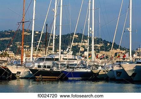 France, French Riviera, Cannes, the harbour View Large Photo Image Stock Image - France, French Riviera, Cannes, the harbour. Fotosearch