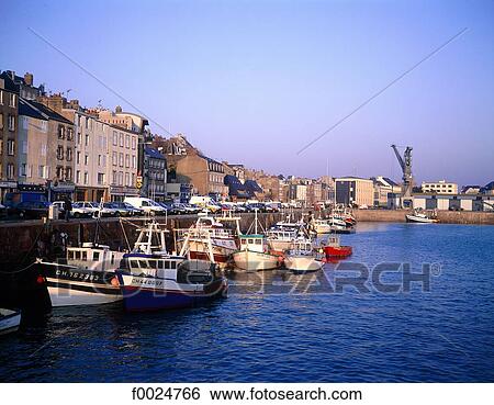 France, Normandy, Granville, harbour View Large Photo Image Stock Photograph - France, Normandy, Granville, harbour. Fotosearch