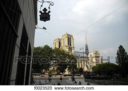 France, Paris, Notre-Dame View Large Photo Image Stock Image - France, Paris, Notre-Dame. Fotosearch