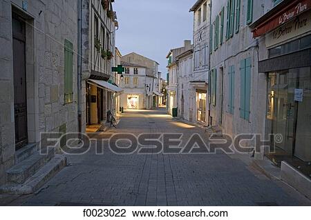 France, Poitou Charentes, Re Island, Saint-Martin-de-Ré, street View Large Photo Image Stock Image - France, Poitou Charentes, Re Island, Saint-Martin-de-Ré, street. Fotosearch