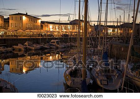 France, Poitou Charentes, Re Island, Saint-Martin-de-Ré, the harbour View Large Photo Image Stock Image - France, Poitou Charentes, Re Island, Saint-Martin-de-Ré, the harbour. Fotosearch