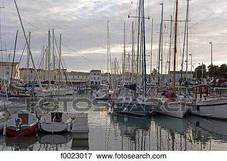 France, Poitou Charentes, Re Island, Saint-Martin-de-Ré, the harbour View Large Photo Image Stock Photo - France, Poitou Charentes, Re Island, Saint-Martin-de-Ré, the harbour. Fotosearch