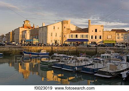 France, Poitou Charentes, Re Island, Saint-Martin-de-Ré, the harbour View Large Photo Image Stock Photo - France, Poitou Charentes, Re Island, Saint-Martin-de-Ré, the harbour. Fotosearch