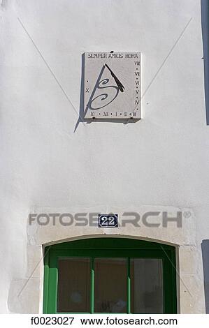 France, Poitou Charentes, Re Island, Ars-en-Ré, sundial View Large Photo Image Stock Photo - France, Poitou Charentes, Re Island, Ars-en-Ré, sundial. Fotosearch