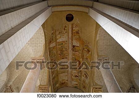 France, Poitou Charentes, Saint-Savin, abbey, coloured frescoes View Large Photo Image Stock Image - France, Poitou Charentes, Saint-Savin, abbey, coloured frescoes. Fotosearch