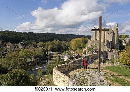 France, Poitou Charentes, Angles-sur-Anglin, fortified castle View Large Photo Image Stock Image - France, Poitou Charentes, Angles-sur-Anglin, fortified castle. Fotosearch