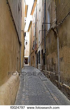 France, Provence, Aix-en-Provence, lane View Large Photo Image Stock Photo - France, Provence, Aix-en-Provence, lane. Fotosearch