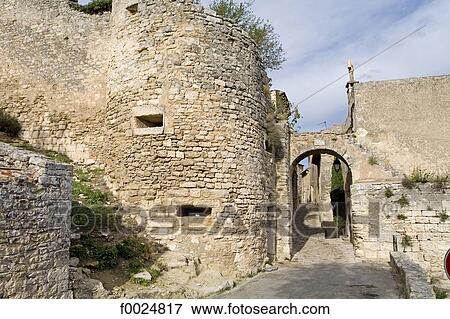 France, Provence, Lacoste, castle ruins View Large Photo Image Stock Photo - France, Provence, Lacoste, castle ruins. Fotosearch