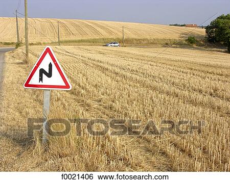 France, Provence, Valensole Plateau, roadsign View Large Photo Image Stock Photograph - France, Provence, Valensole Plateau, roadsign. Fotosearch