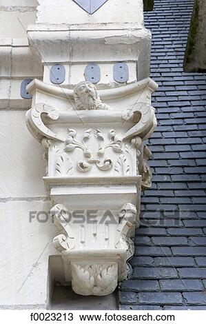 France, Touraine, Chambord, castle, architecture detail View Large Photo Image Stock Image - France, Touraine, Chambord, castle, architecture detail. Fotosearch